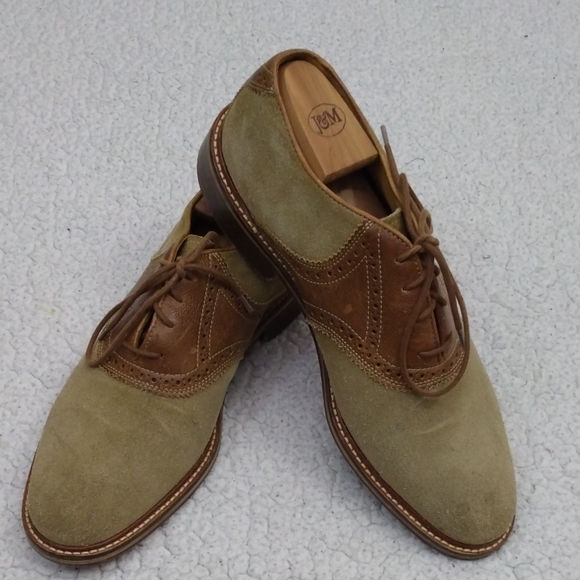 Martin Dingman Other - Martin Dingman Tan/Brown Suede Saddle Shoes  10 M